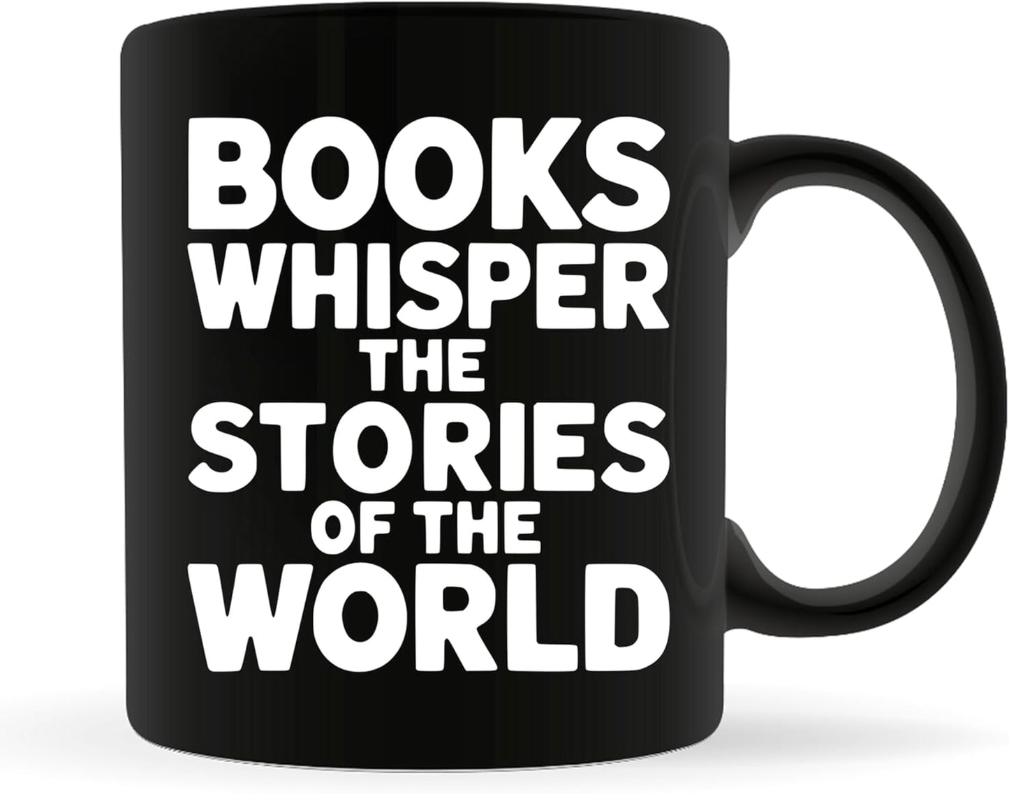 Reader Coffee Mug 11oz Black -Books whisper - Gift for Reader Book Lover Funny Reading Readers Writers Women Bookish Club