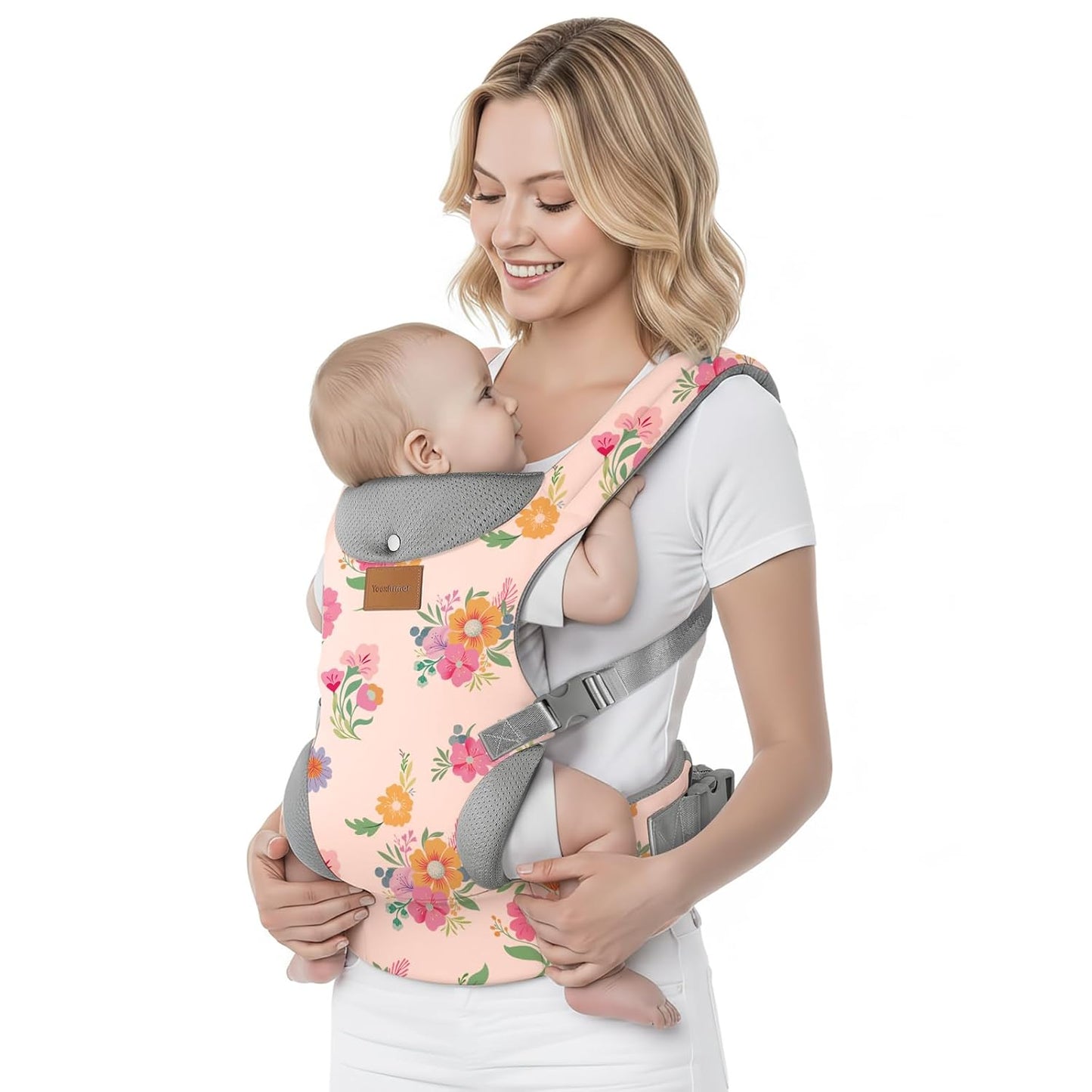 Baby Carrier, Ergonomic Adjustable Toddler Carriers for 7-33 Lbs, Cozy Lightweight Infant Carrier with Neck Support, Baby Chest Carriers with Lumbar Support for Parents (4-36 Months)