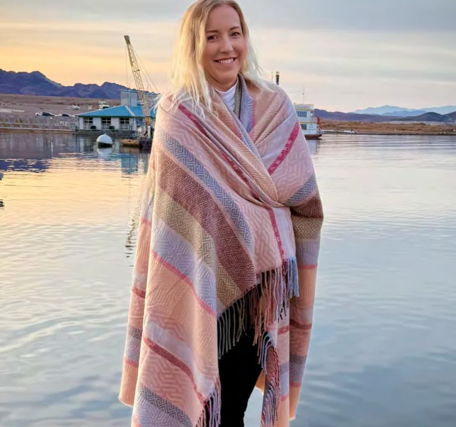 The Chosen Multi-Colored Blanket – Disciples Tunic Inspired Throw | 12-Color Design Symbolizing The Twelve | Soft Cozy Blanket | 50x72 Polyester Throw