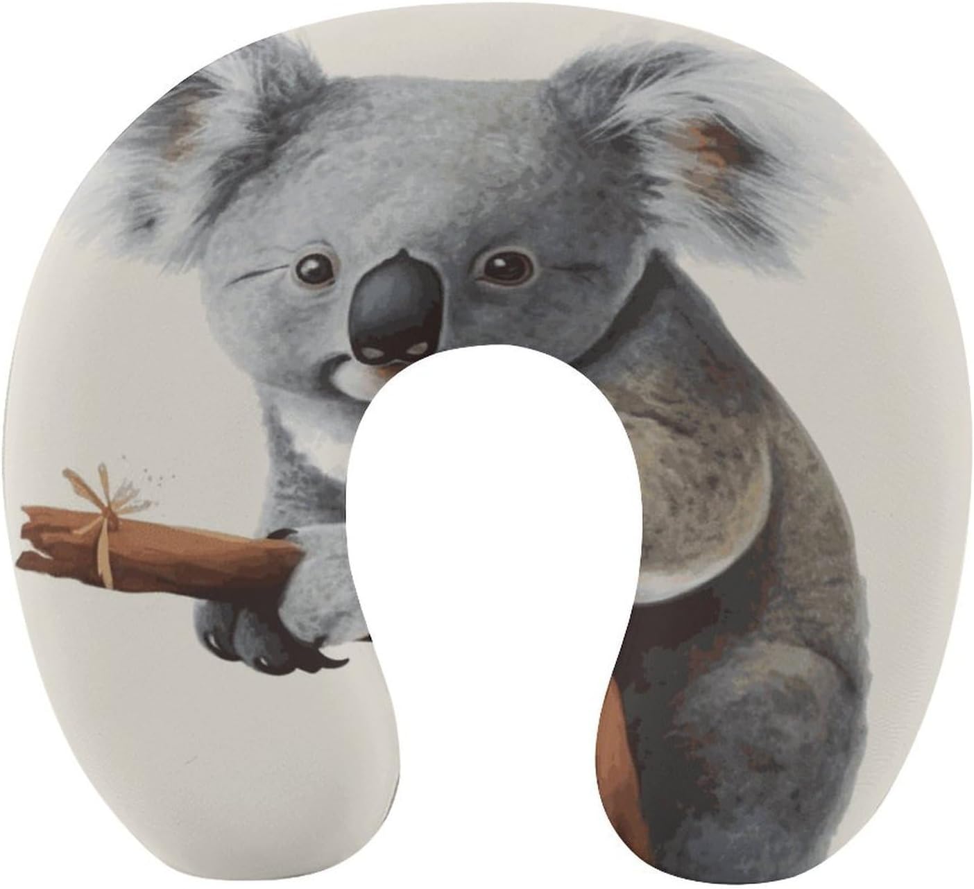 Koala and Butterfly Neck Pillow Memory Foam U Shaped Pillows Portable Pillows for Shoulder Travel Head Support Pillow with Concealed Zipper for Airplane Car Home Office