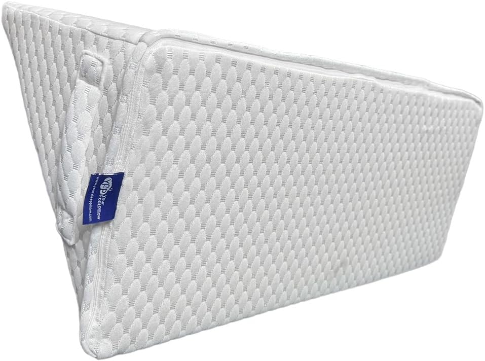Triangle Foot Pillow - Optimal Restful Sleep Blanket Elevation Wedge Pillow, Comfortable Sleep Leg Pillow, Ankle Support Pillow, Recommended for Back/Knee/Hip Pain