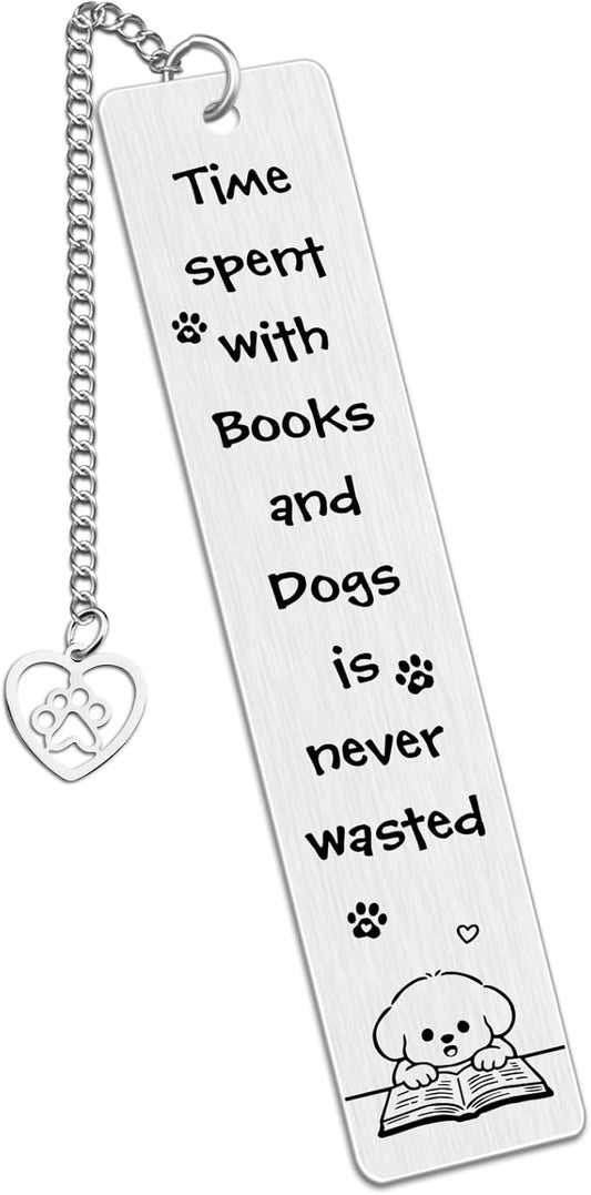 Dog Bookmark Metal Cute Bookmarks for Women Book Accessories for Reading Lovers Gifts for Dog Lovers Friends Teachers Animal Bookmarks Book Lovers Gifts