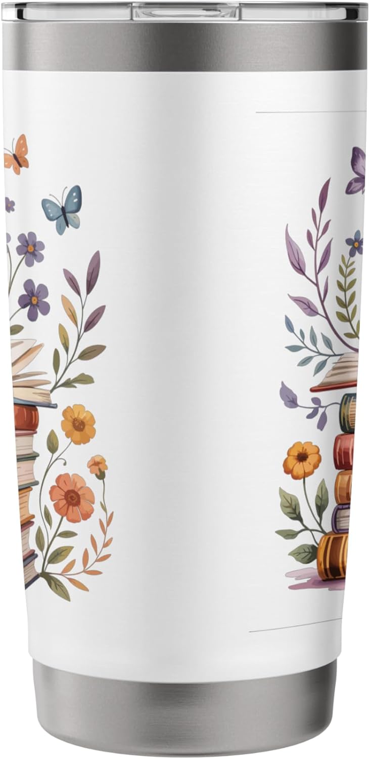 Just One More Chapter Reading Dark Romance Cat Book Lover Stainless Steel Insulated Tumbler