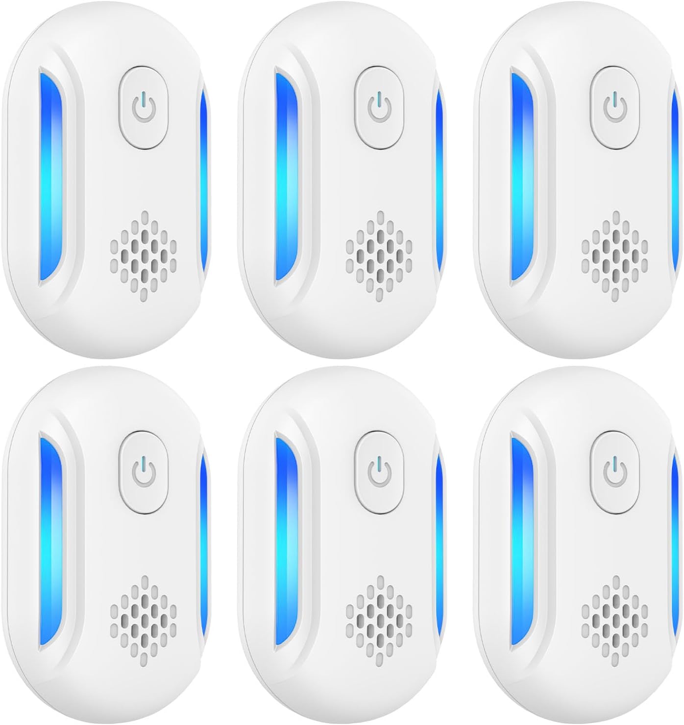 Ultrasonic Pest Repellent 6 Pack, Electronic Plug in Indoor Ultrasonic Insect Pest Control Repellent for Bug Mice Spiders Mosquitoes Cockroaches