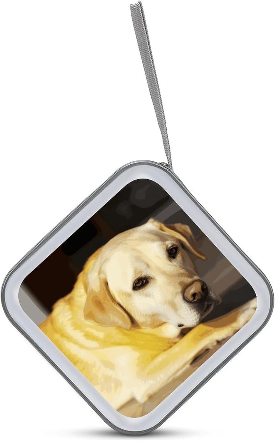 Yellow Dog CD Case 40 Capacity Case Zipper CD Collection Bag with Handles Cover DVD Storage Hard Plastic DVD Disc Cases Storage Binder for Car Home Office Travel