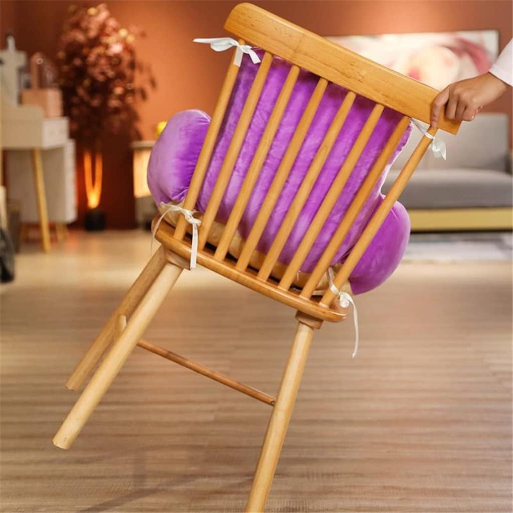 Cartoon Animal Plush Office Chair Cushion Non-Slip Lumbar Support Cushions Soft Comfortable Pillows Student(D,42x40x30cm)