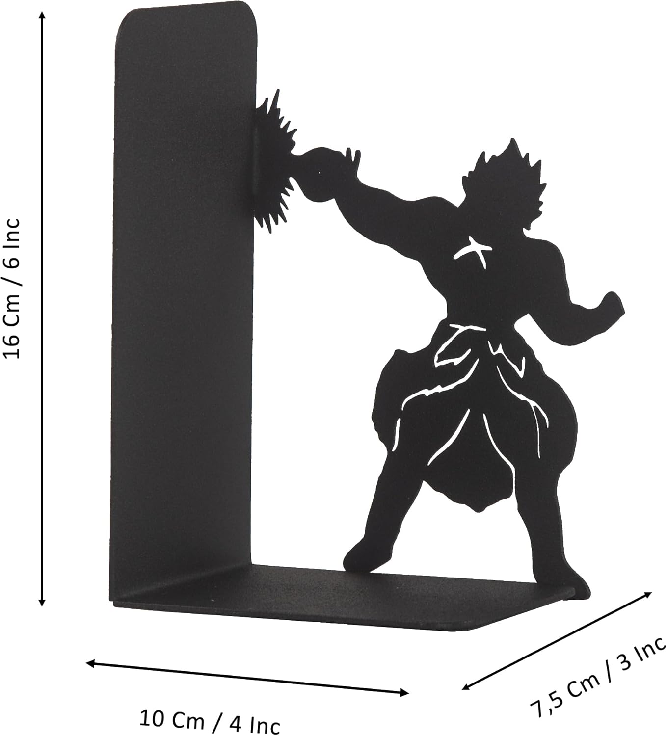 Anime Battle Scene Metal Bookends, Superhero Heroes Book Ends for Kids, MangaThemed Book Holders, Dragon Fighters Anime Heros Bookends Gift for Kids, Animation Heroes Book Stand