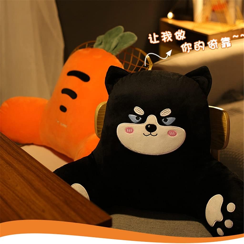 Cartoon Office Seat Pillow Lumbar Pad Sedentary Cushion Backrest Chair Waist Sofa Upholstery(E,55cm*60cm)