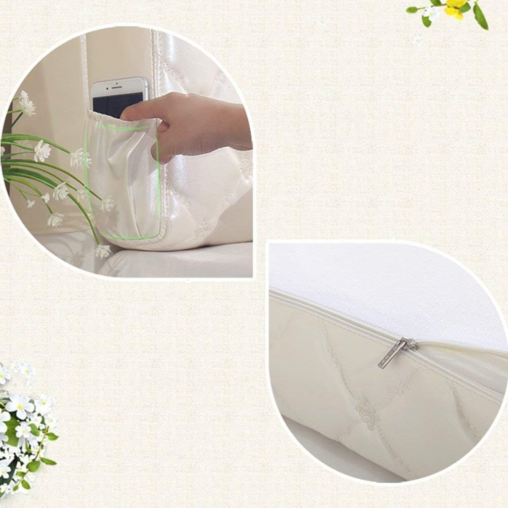 Headboard Bedside Cushion Pads Large Back Soft Case Multifunction Not Easily Deformed, 3 Colors (Color : 3#-No headboard, Size : 150cm)