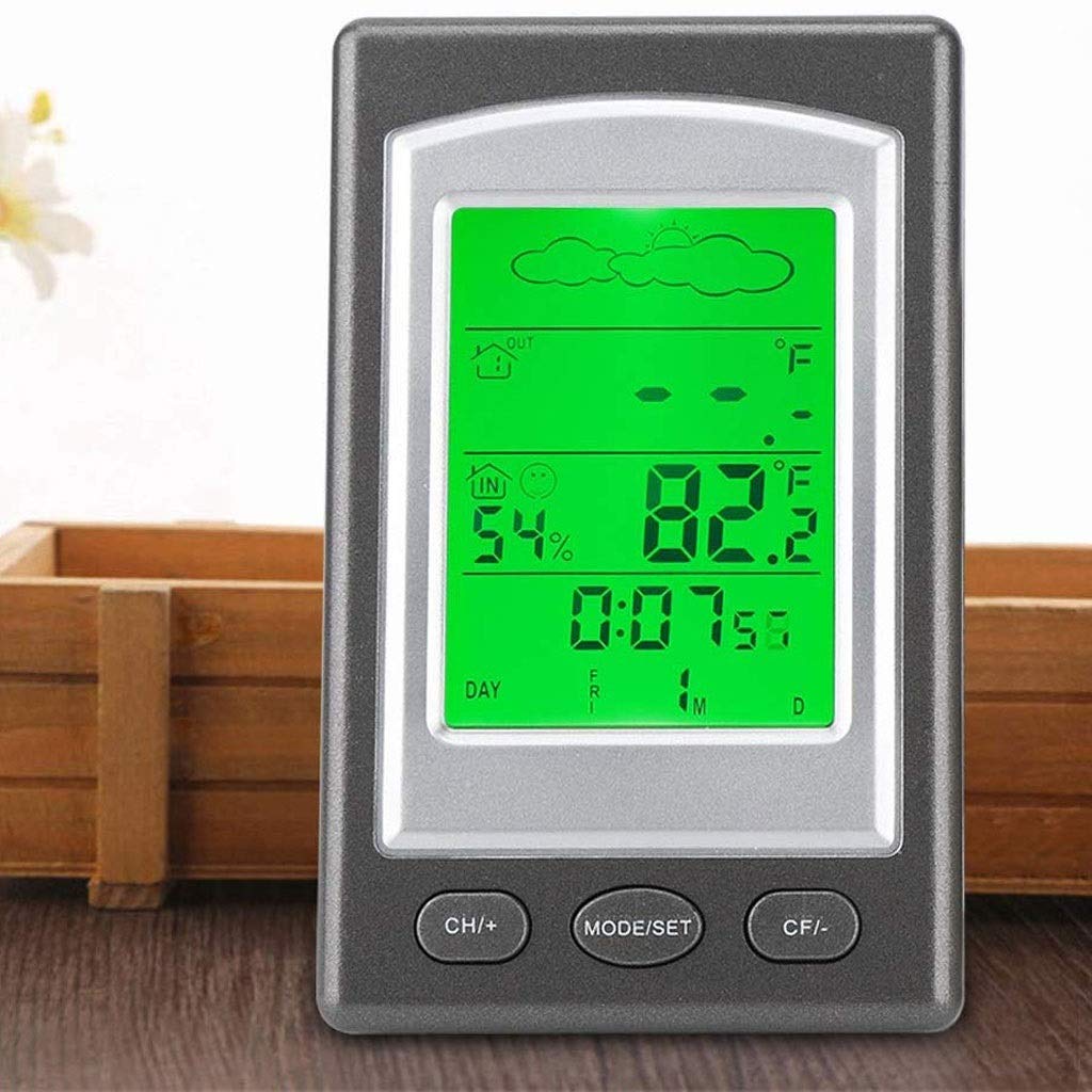 Room Thermometer - Multifunctional Indoor and Outdoor Temperature and Humidity Sensor