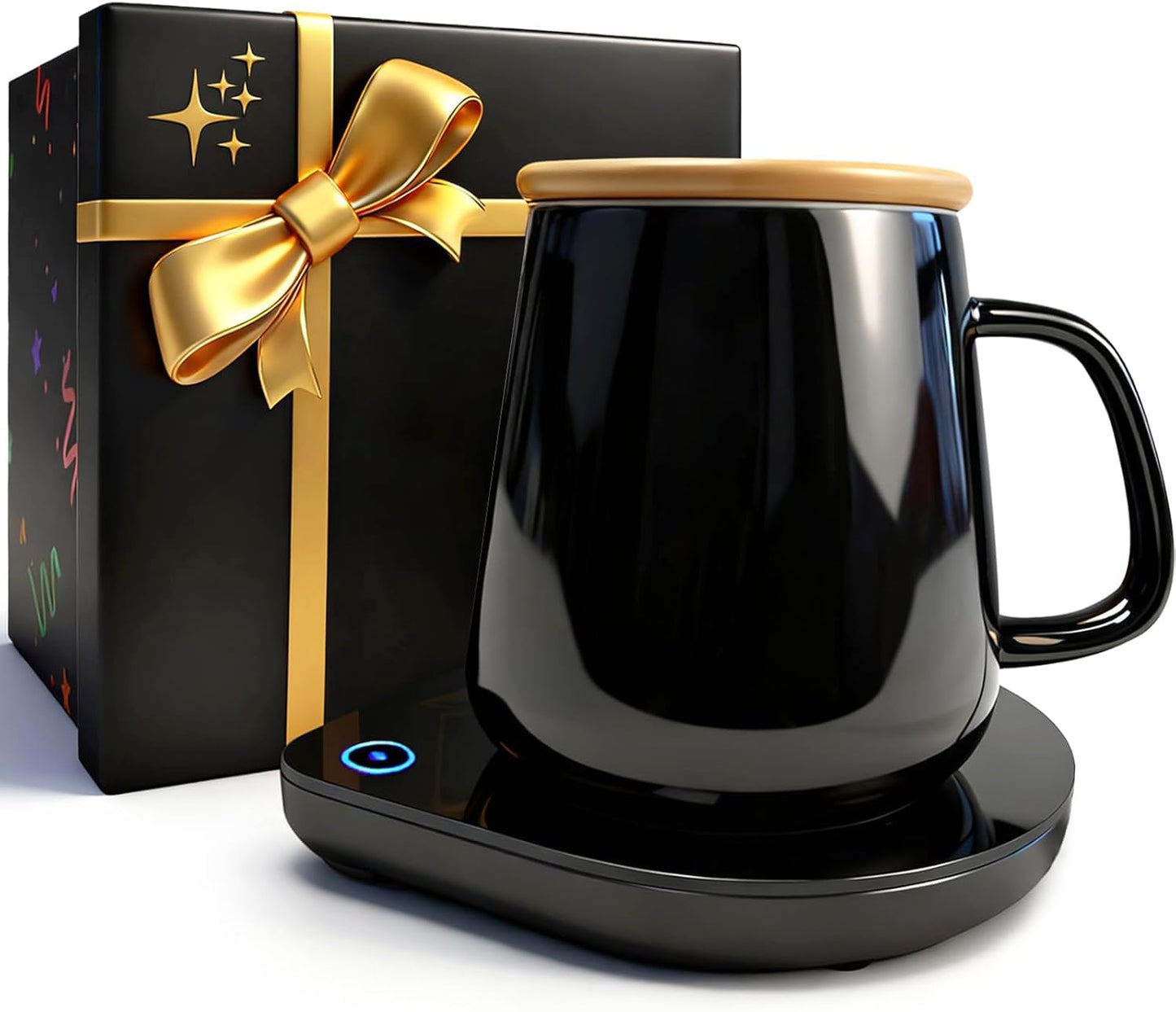 Mug Warmer with Cup Set: Yeewell Coffee Warmer for Desk - Electric Mug Heater with Adjustable Temperature - 2026 Gifts for Coffee Lover