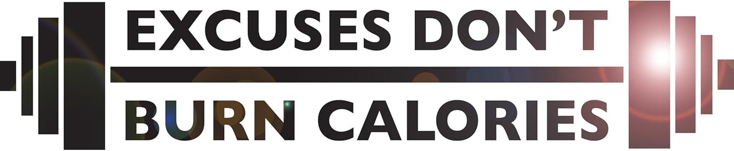 Vinyl Wall Decal Quote Excuses Don`t Burn Calories Gym Workout Motivational Vinyl Ar nspirational Sticker Room Fitness Large Work Motivation Exercise Positive z5108