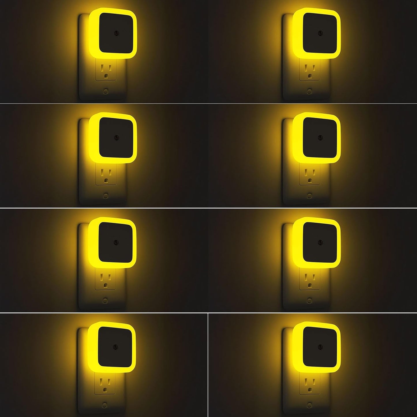 Sujeet Night Light, Night Lights Plug into Wall 8-Pack, Nightlight Plug in Night Light, Dusk to Dawn Night Lamp Led (Amber)