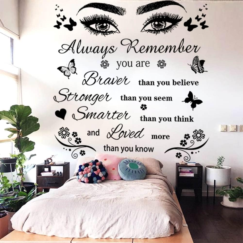 Vinyl Wall Stickers - Peel & Stick Motivational Quote Wall Decals for Bedroom, Living Room & Dining Room Home Decor