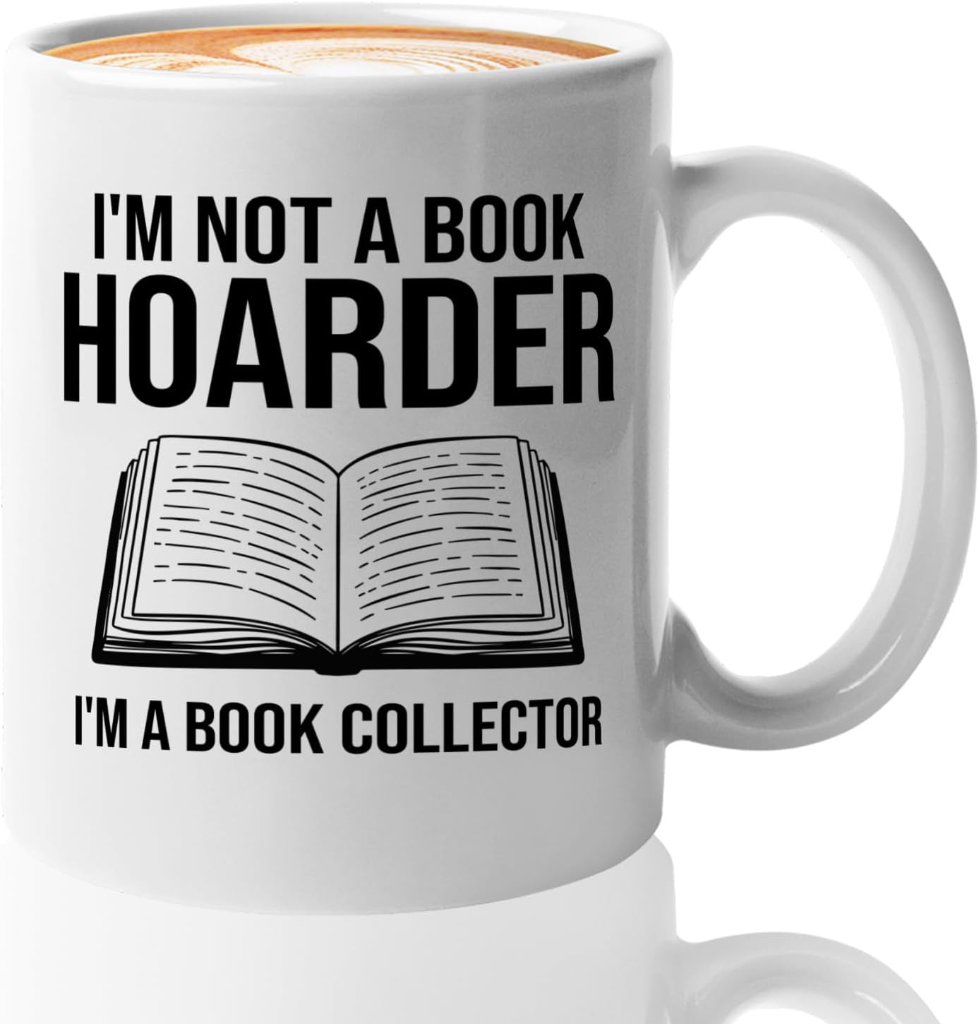 Book Lover Coffee Mug 11oz White -Im not a - Bookworm Literature Library Book Lover Reader Booked Editor Intellectual Studious