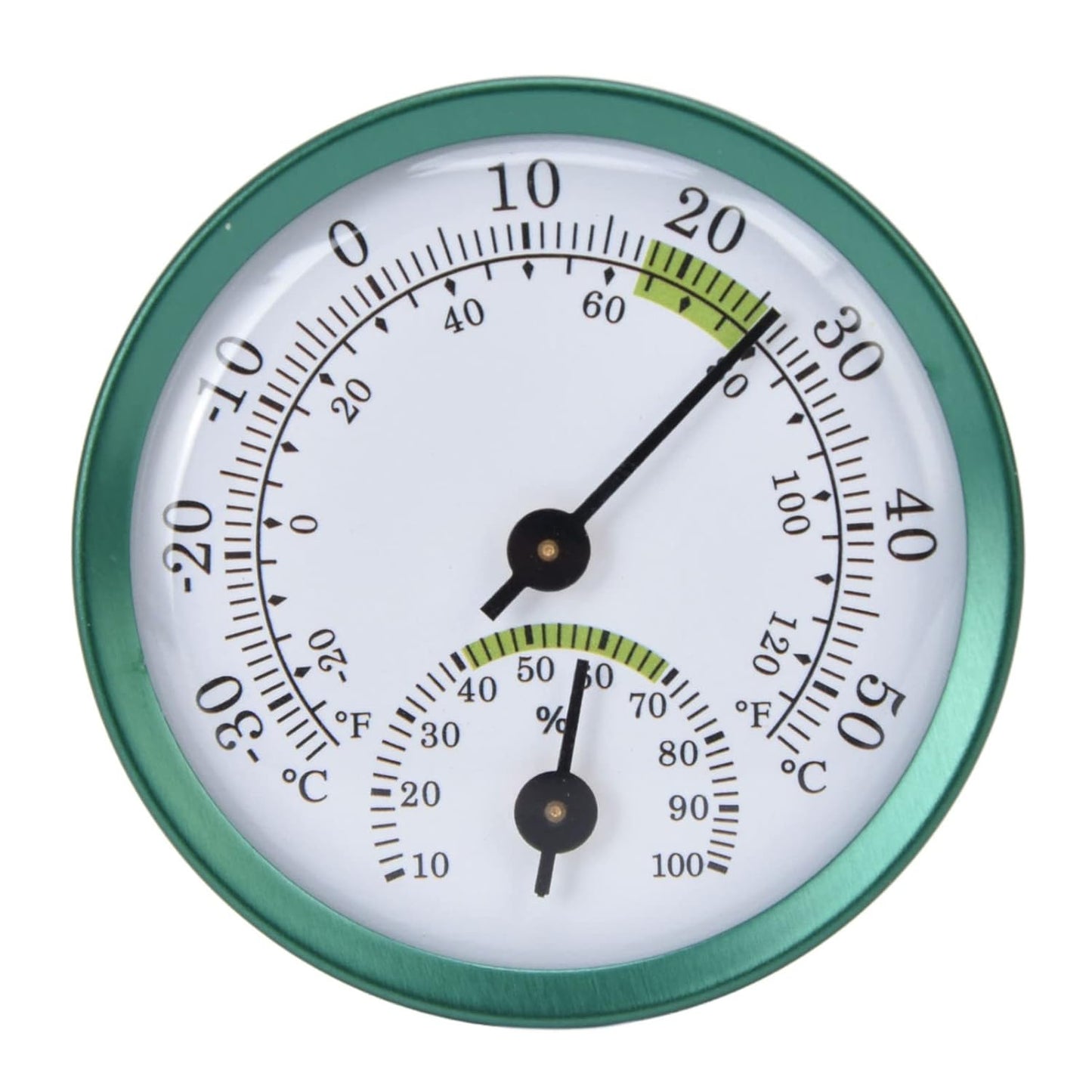 Mini Indoor Thermometer Hygrometer, 2 in 1 Temperature Humidity Monitor Gauge No Battery Required Mini Wall Hanging Thin Temperature Humidity Meter for Home, Room