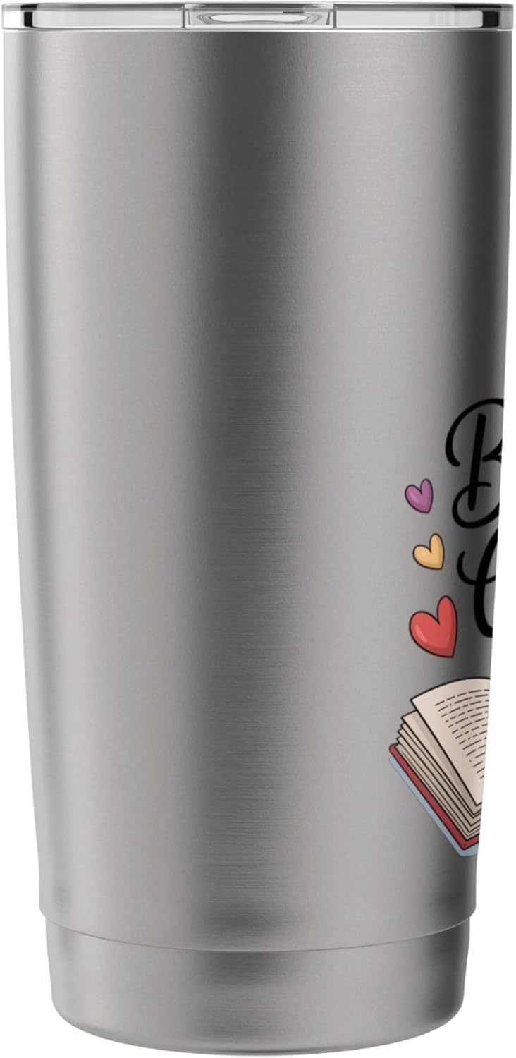 Books and Coffee for Readers & Caffeine Lovers Stainless Steel Insulated Tumbler