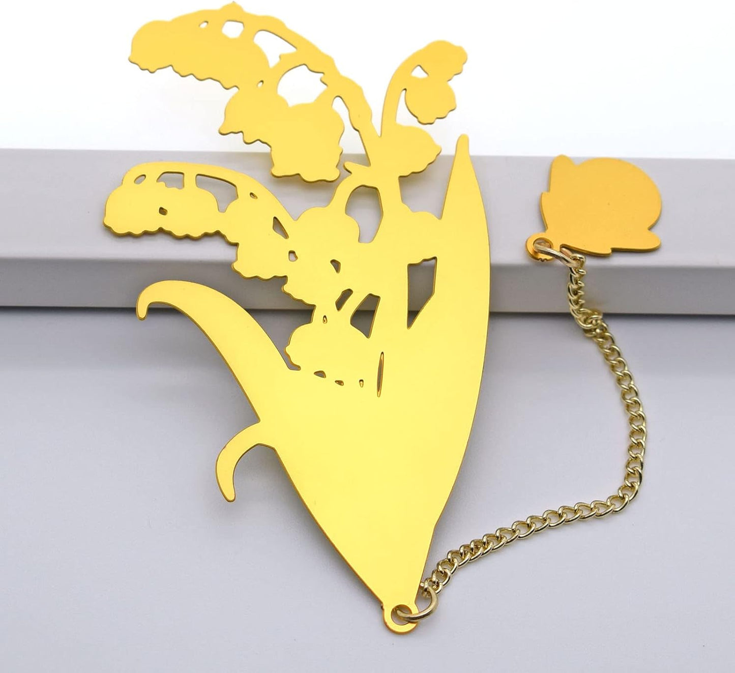 BLBMH 3in1 Metal Flower Bookmarks Birthday Gifts for Women Girl Unique Mother's Day Teacher Appreciation Gifts for Book Lovers Friends Readers Graduation Gifts Book Markers - Lily of The Valley