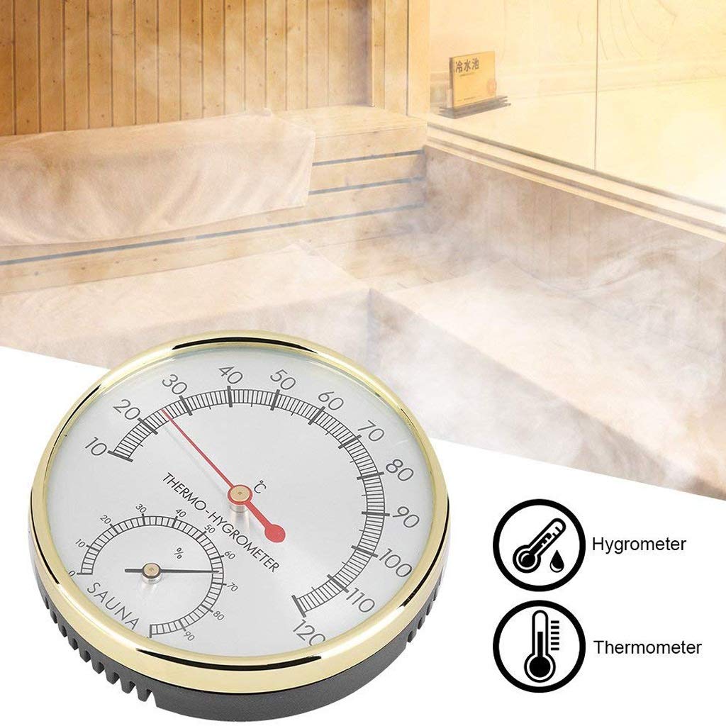 Room Thermometer Large Wall Thermometer-Hygrometer Indoor Outdoor for Patio, Pool, Kitchen, Garden, and