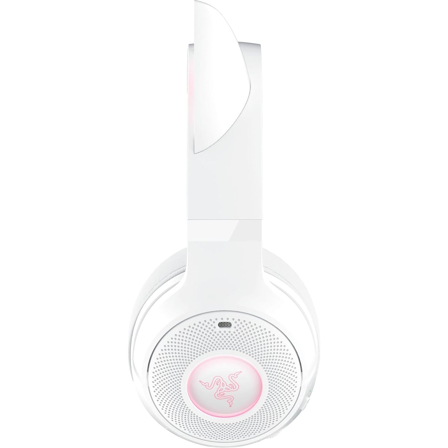 Razer Kraken Kitty V2 BT Wireless RGB Headset: Chroma RGB Kitty Ears & Earcups - Bluetooth 5.2-40 mm Drivers - Noise-Cancelling Mics - Lightweight - 40 Hr Battery w/Type C Charging - White