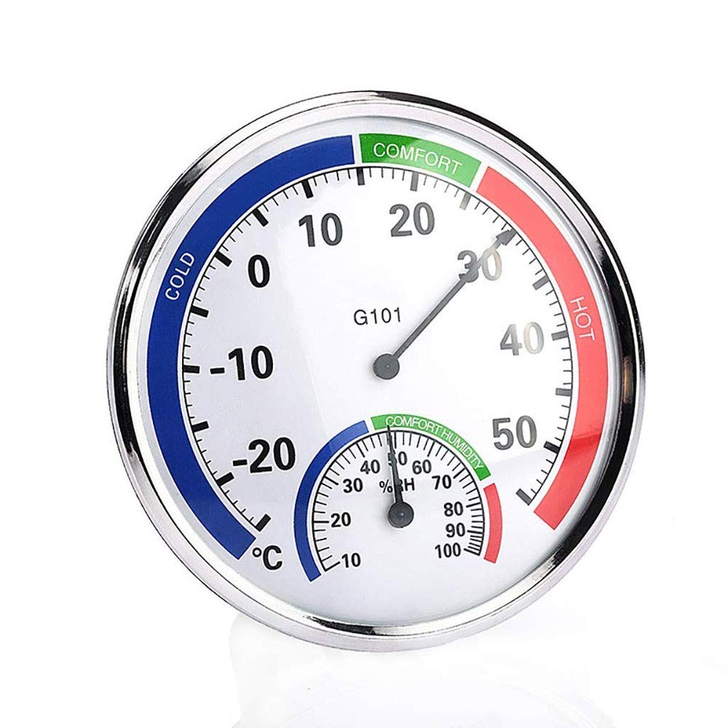 Digital Temperature and Humidity Meter, Indoor and Outdoor Decorative Thermometer, Suitable for Garden, Swimming Pool, Kitchen, Terrace