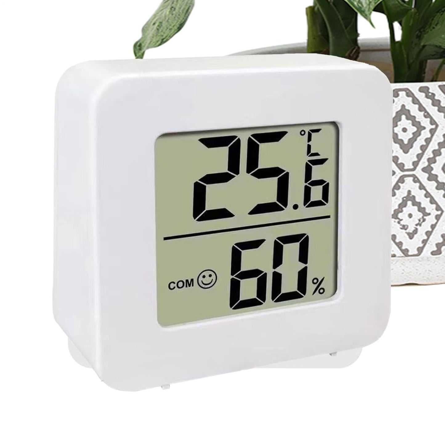 Portable Digital Temperature Humidity Gauge, Indoor Hygrometer Meter, LCD Thermometer with Accurate Sensor, Compact Home Humid Monitor, Indoor Climate Tracker for Room Office Bedroom
