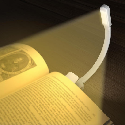 Book Lights for Reading at Night,Reading Lights,AAA Battery Clip-On Led Reading Light with 3 Colors & Stepless Dimming,Portable and Ultra-Lightweight with Long Runtime(Light White)