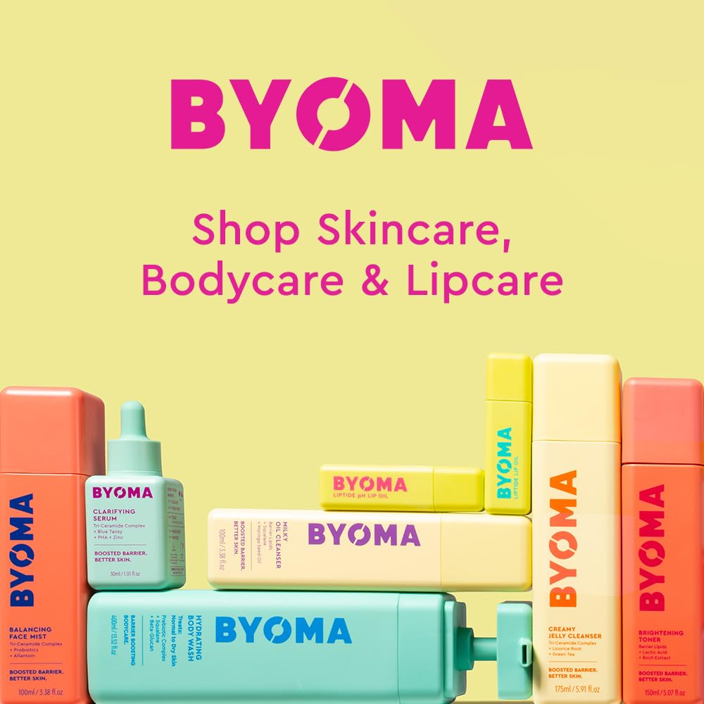 BYOMA Brightening Body Lotion - For Dull, Dehydrated Complexion - Creamy Moisturizer with Niacinamide + Urea - Evens Tone & Supports Barrier - 13.52 fl oz