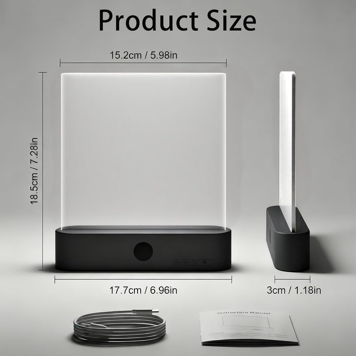 Book Lights for Reading at Night LED Rechargeable Lamp for Full Page Books in Bed Portable Flat Panel Bookmark Light Lovers Gifts Booklights Luz Para Leer Libros De Noche Lámpara En La Cama (White)