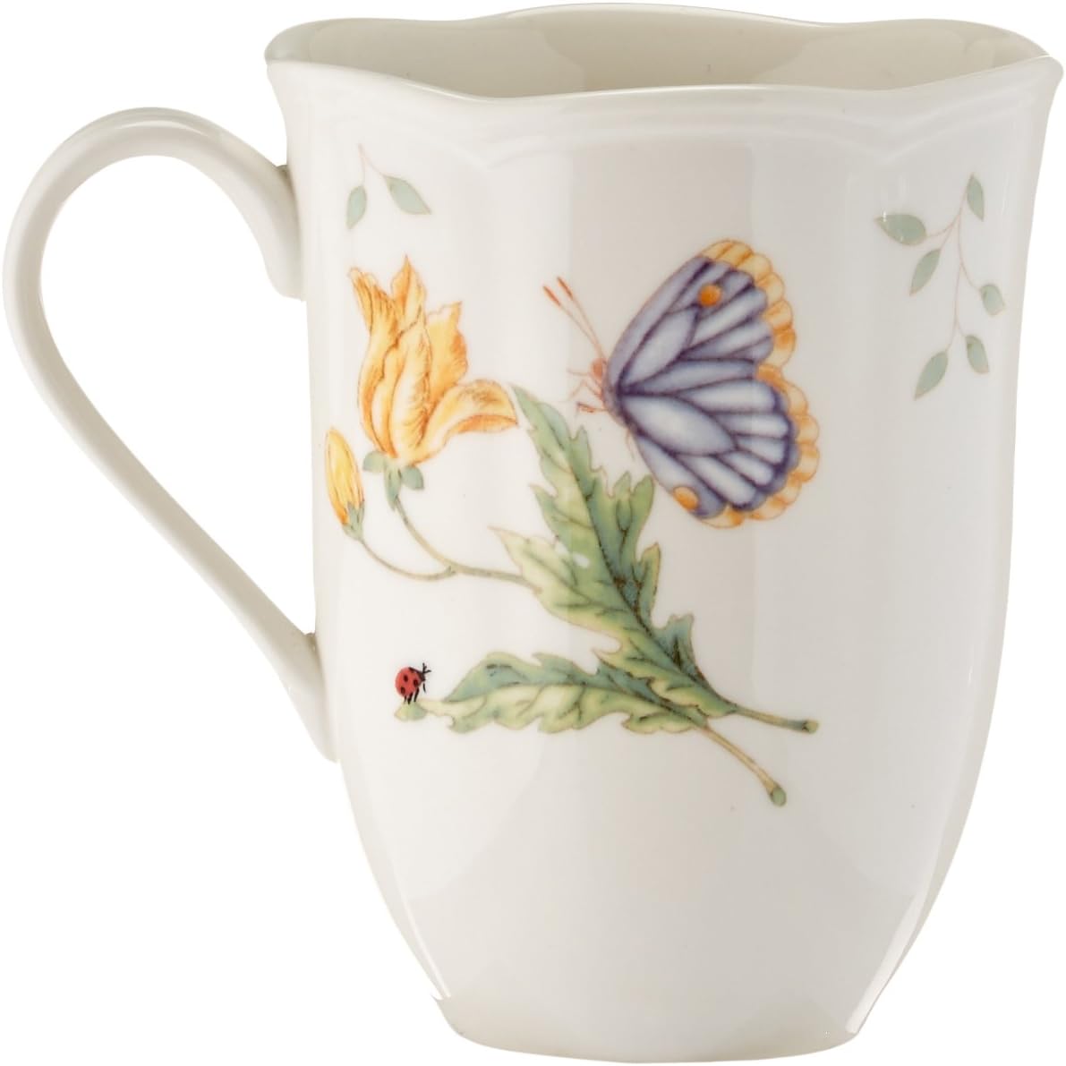 Lenox Dinnerware Set, Butterfly Meadow 18-Piece Set, Service For 6, White Porcelain, Butterfly And Flower Designs, Plates And Bowls Sets, Dishwasher Safe, Home & Kitchen (18 Pieces, Assorted)