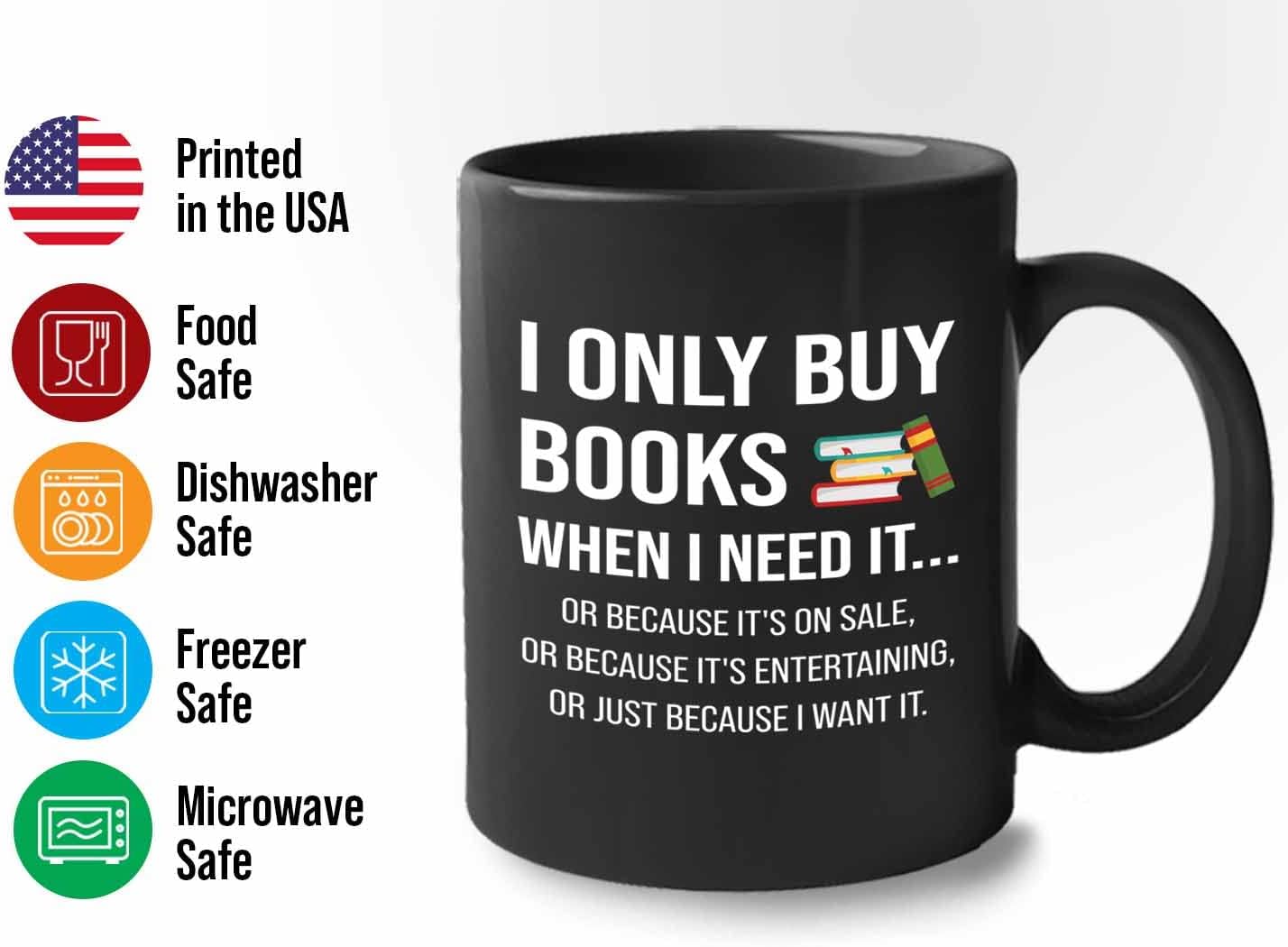 Bubble Hugs Book lovers Coffee Mug 11oz Black - Only Buy Books - Author Writer Library Library Editor Introvert Book Lovers Cat Lover Chill Relax Bookworm Reading