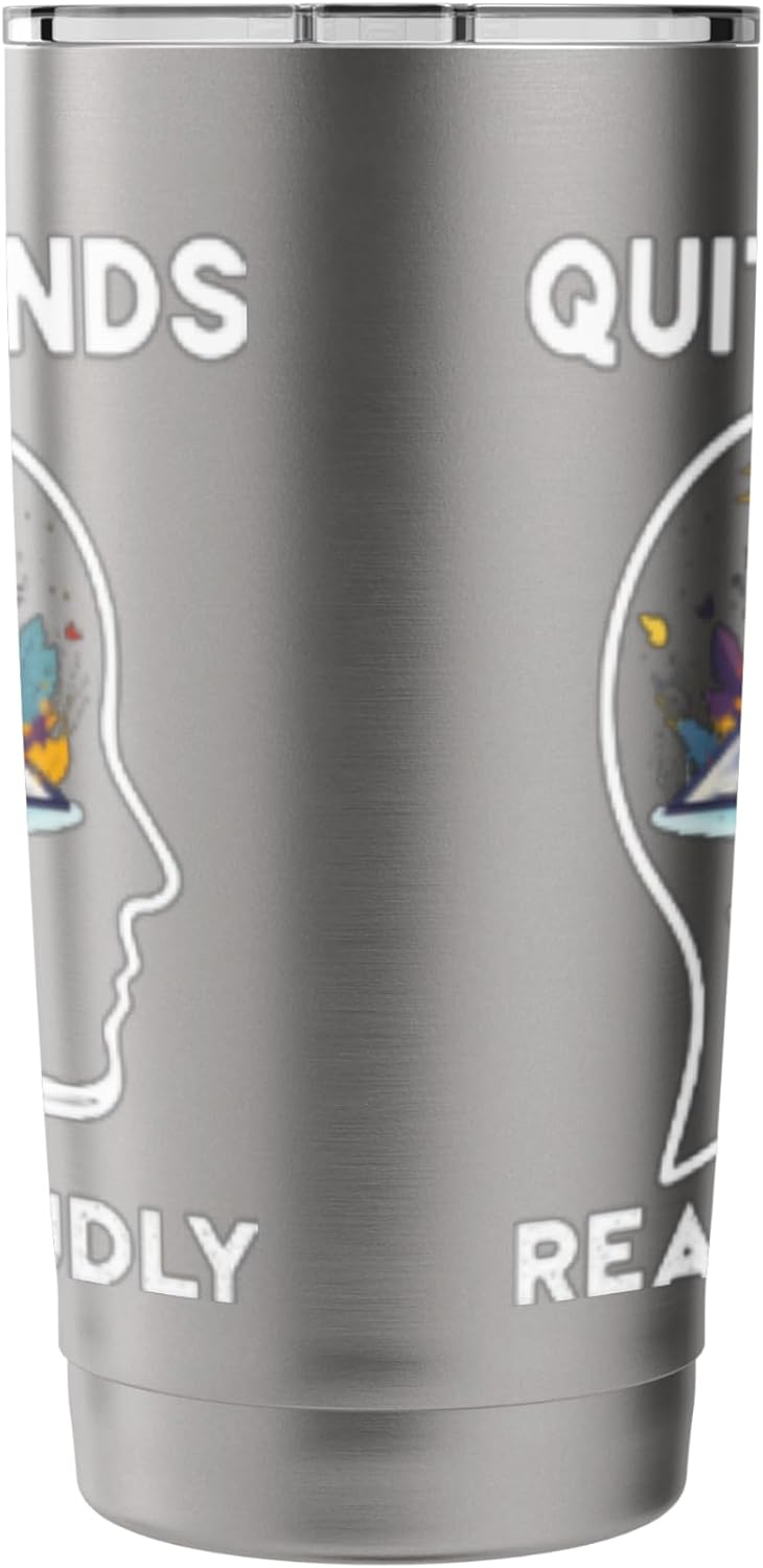 Nature Reading Book Floral Aesthetic Graphic Stainless Steel Insulated Tumbler