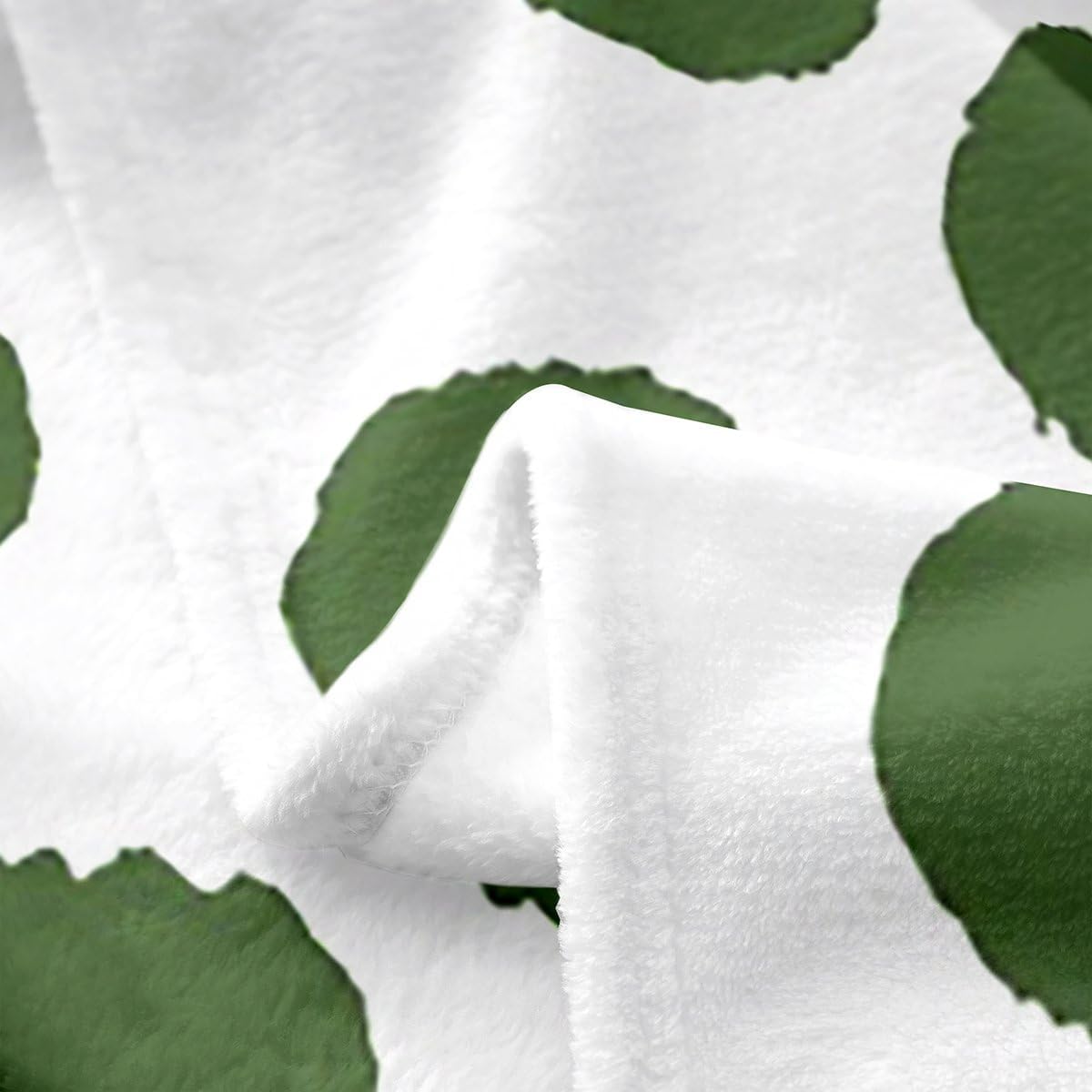 Erosebridal Green Polka Dot Flannel Blanket Queen 90x90 Minimalists Boho Modern Fleece Blanket Watercolor Aesthetic Fuzzy Plush Throw Graffiti Geometric Abstract Decor