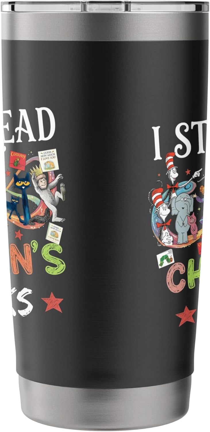 I Still Read Childrens Books Reading Teacher Librarian Stainless Steel Insulated Tumbler
