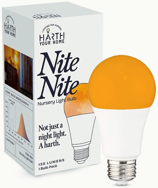 Amber Light Bulbs for Sleep I 1800K Warm Light Bulbs for Bedside Lamp I 3.5W E26 Led Bulb (60W Equiv) Orange Led Lights for Bedroom Soft Warm Lighting I Dim Night Light for Kids Room Warm Light Lamp