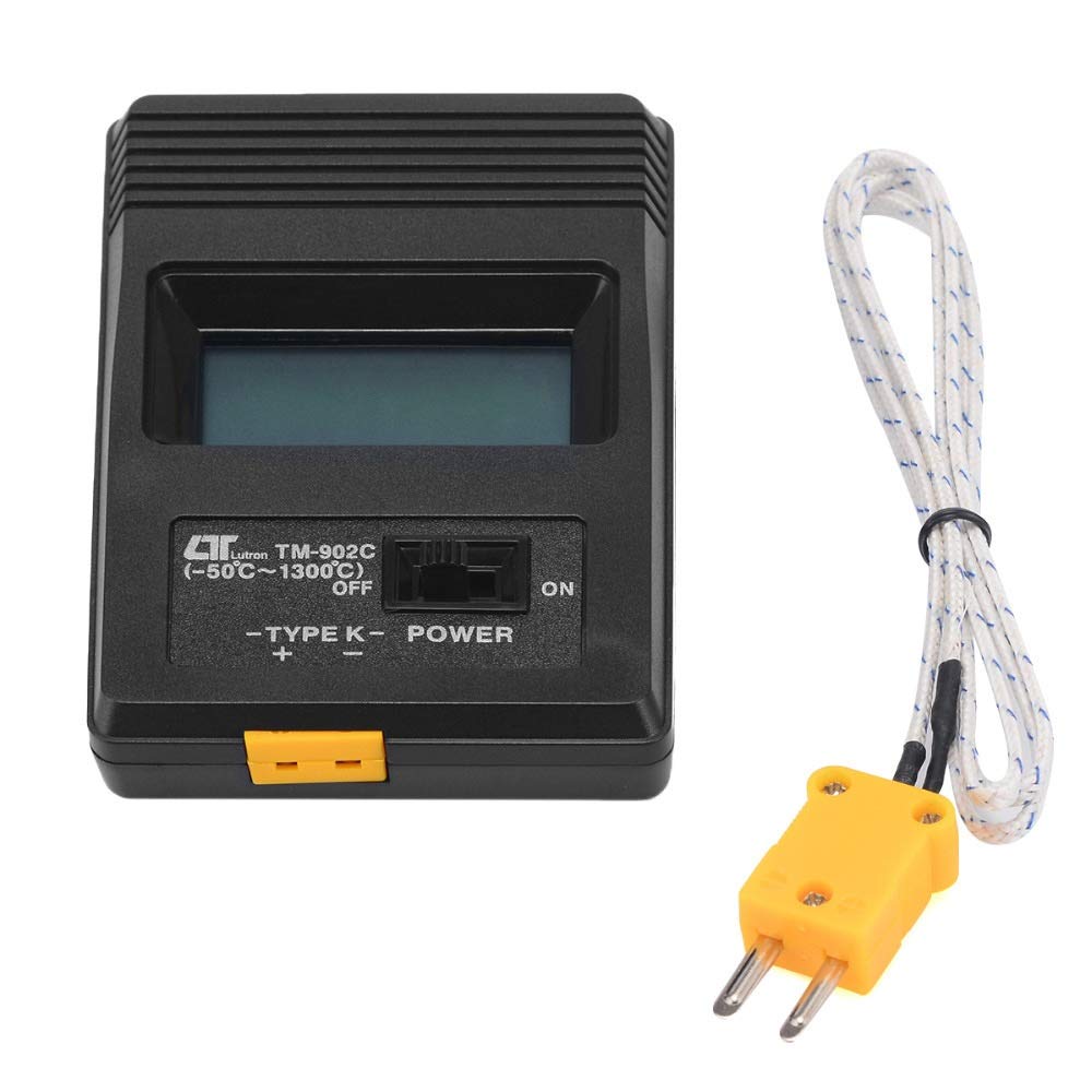 TM-902C Digital LCD Screen K Type Thermometer Meter Single Input Temperature Sensor + Thermocouple Probe Detector