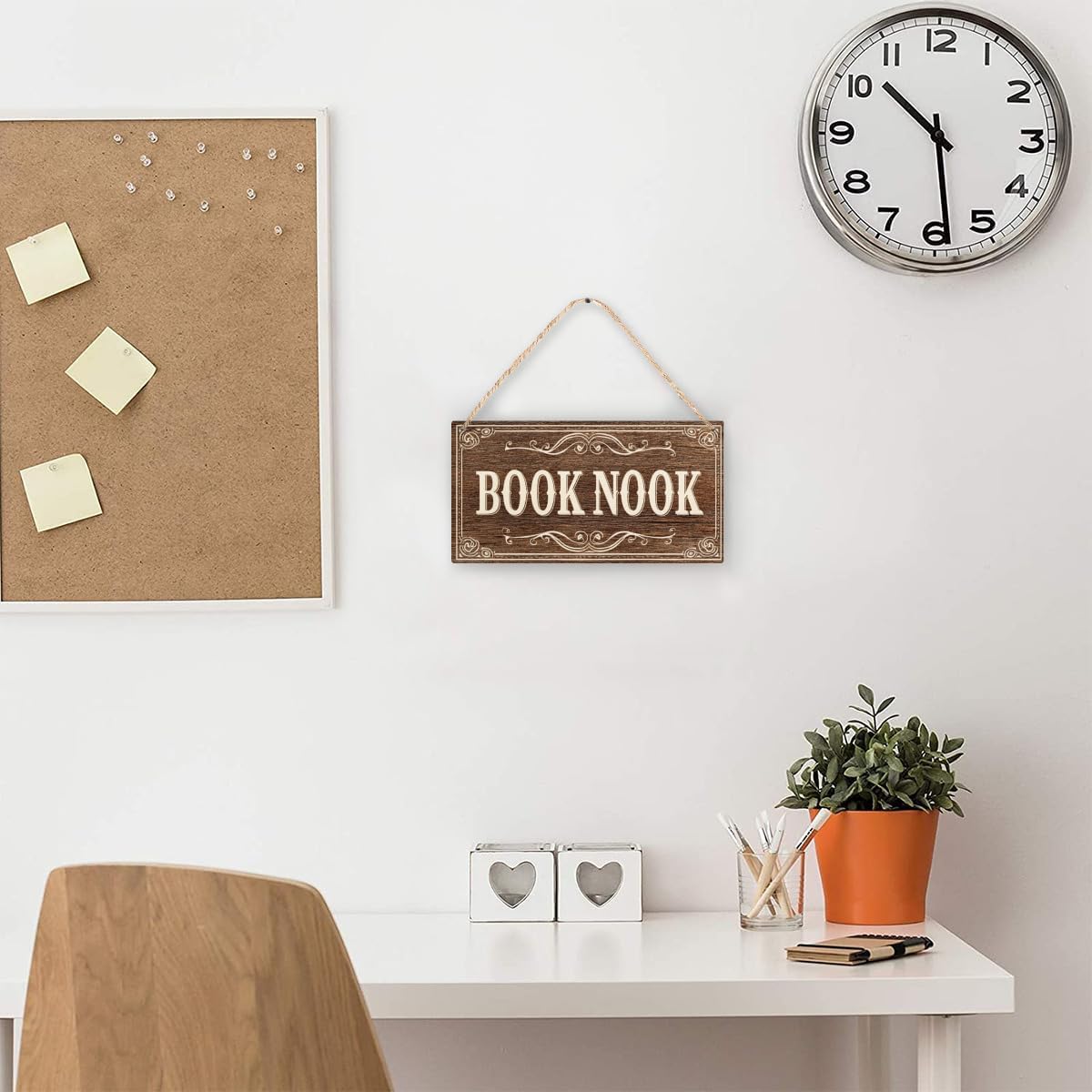 Book Nook Sign Reading Room Decor Little Library Wood Sign Bookshelf Decor Bookish Gifts Book Party Decorations Reading Offic Wall Art 10 X 5 Inch