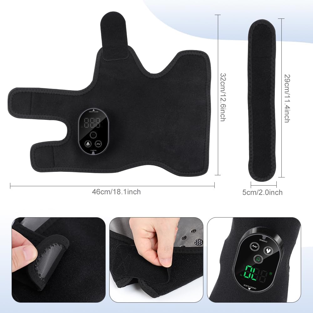 Foot Renew Ankle Massager for Neuropathy, Ankle Heating Pad with Massage Foot Heel Pain Relief, 6 Heat Levels & 3 Vibration Modes