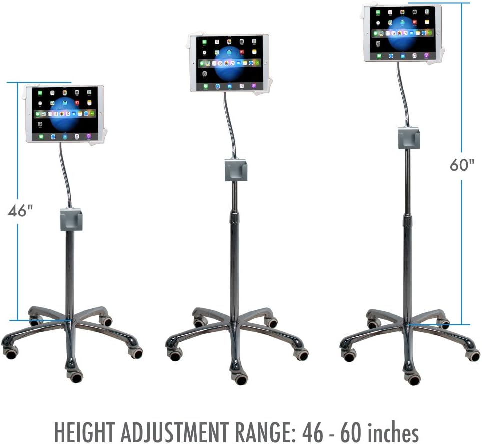 CTA Digital Heavy-Duty Gooseneck Floor Stand for iPad/Tablet (CTAPADHFS)(PAD-HFS)