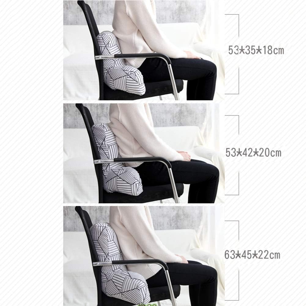 Reading Pillow for Adults Removable Cover Arm Support Reading Relaxing Watching TV 3 Colors Optional (Colour: Green Size: 53x42x20cm) (Light Brown 63x45x22cm)