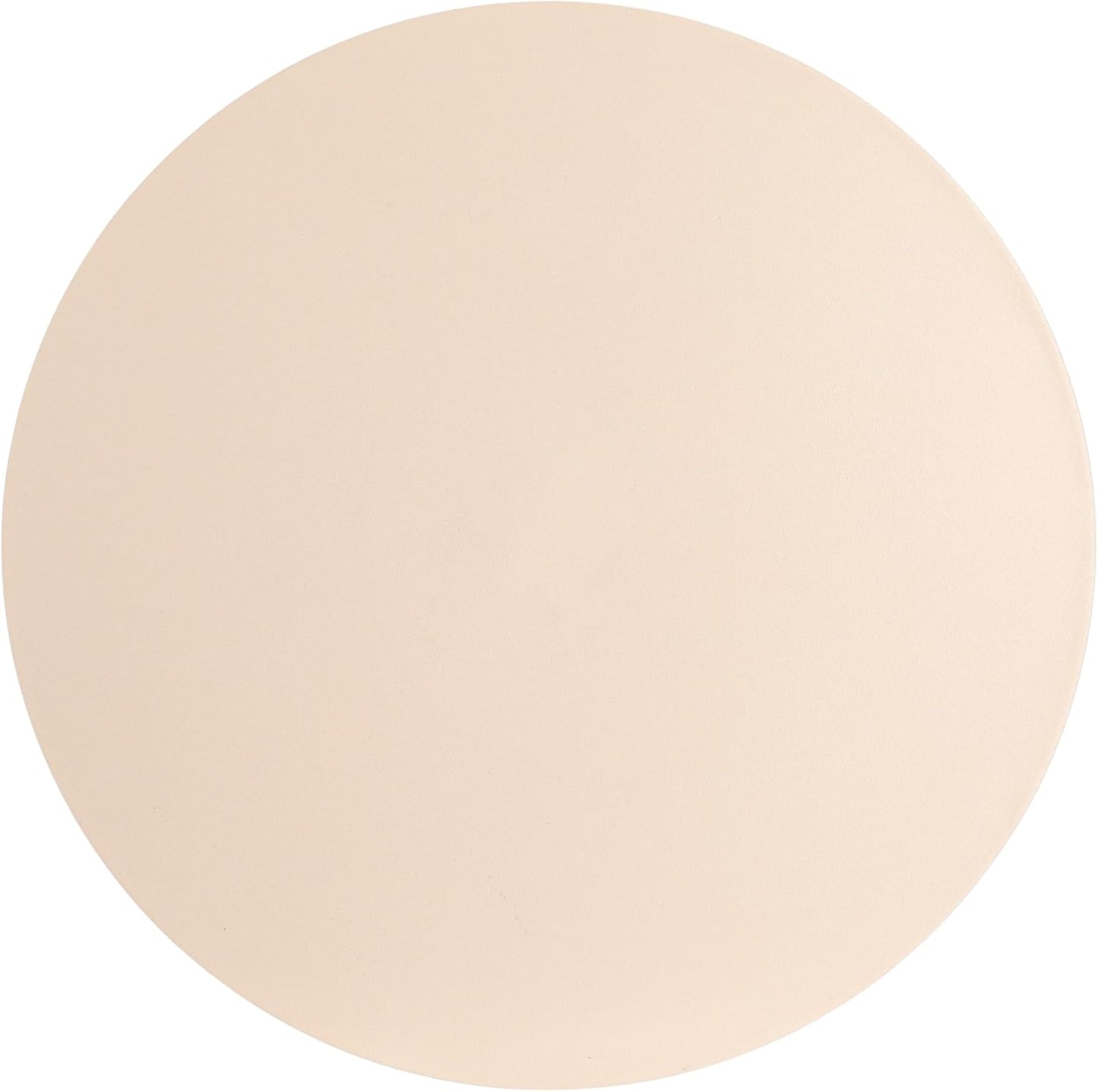 Creative Co-Op Chic Metal Round Side Table, Cream