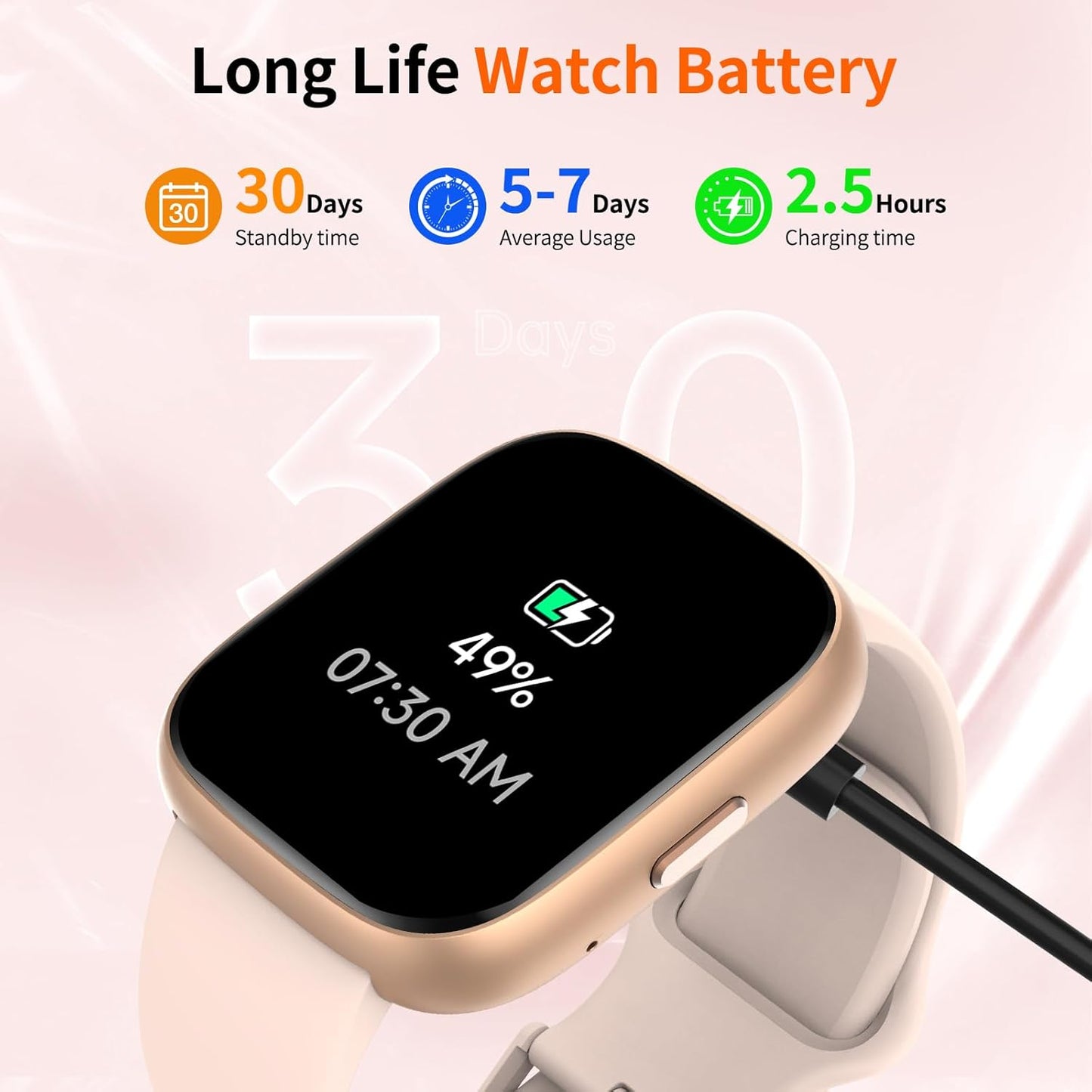 2026 Upgraded Smart Watch Alexa Built-in【1.83" HD Touchscreen】【BT5.3 Call, 100+ Sports Modes & IP68 Waterproof】 Fitness Tracker 24/7 Heart & Sleep Monitor for Android iOS Men Women