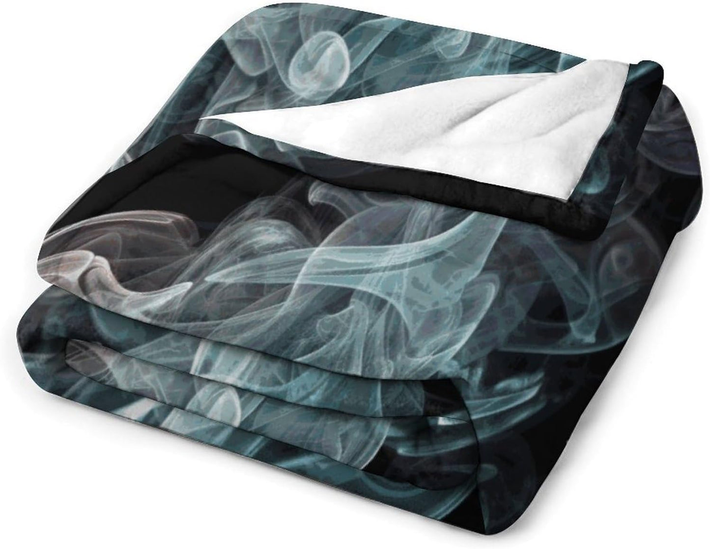 Psychedelic Smoke Blanket Super Soft Lightweight Throw Blanket Cute Cozy Warm Bed Blanket Decorative Fuzzy Blanket All-Season Home Decor Gift for Sofa Couch Living Room 40"*50" （100 * 130cm）