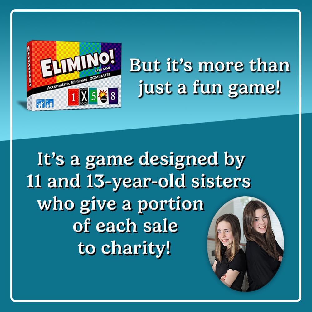 Elimino Family Card Game – Fast & Simple Gameplay That Brings Everyone Together | Easy to Learn, Ages 7+, Great for Kids, Parents & Grandparents