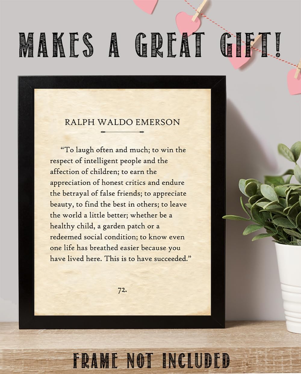 Inspirational Quote Vintage Book Page Style Wall Art Motivational Typography Print for Home Office Study Classroom Library Reading Nook Literary Decor Positive Daily Reminder 11x14 Unframed Poster