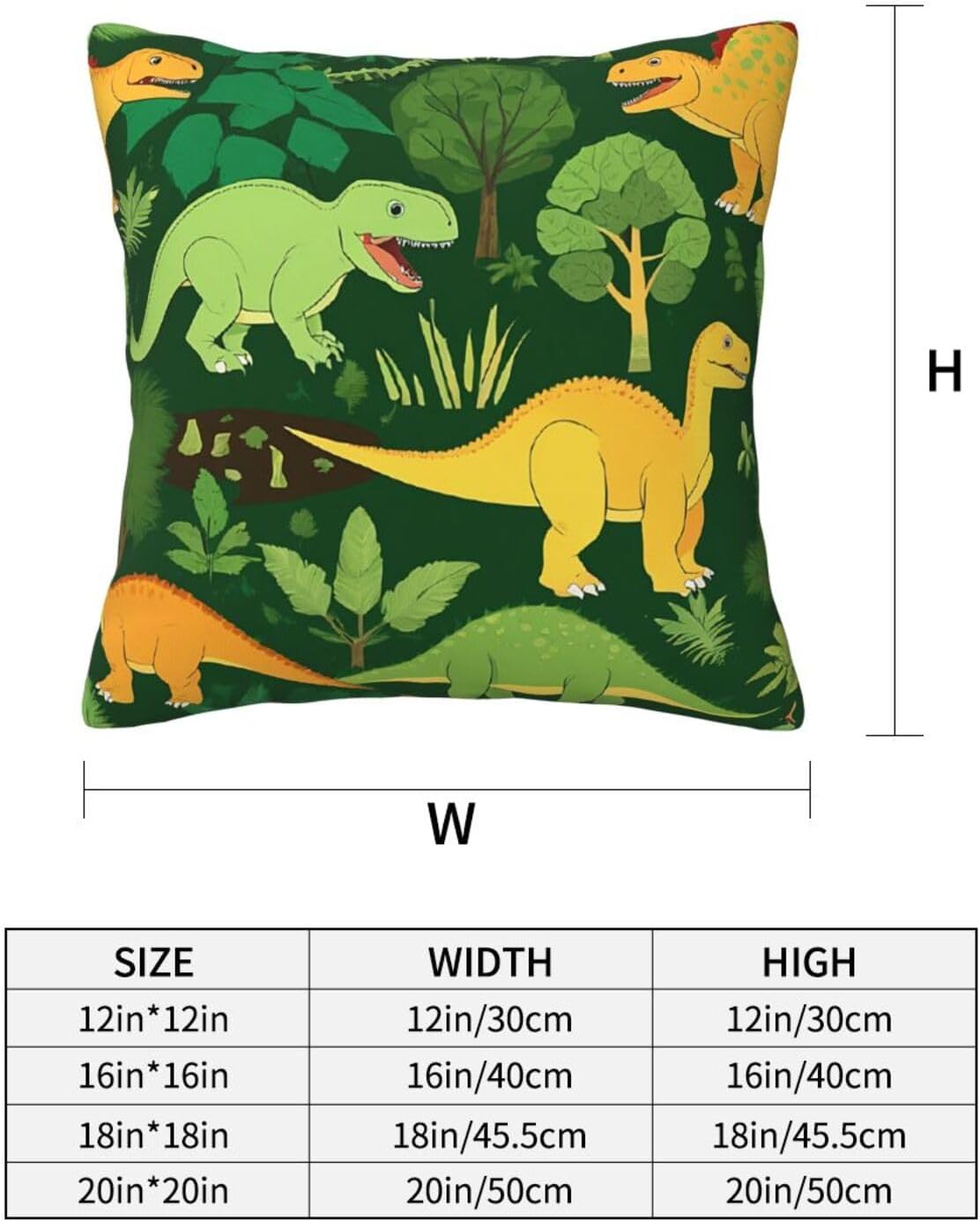 All-Season Square Pillow Covers 18"X18", Palm Leaf, Decorative Throw Pillow Covers for Sofa Bed Couch, Hidden Zipper Cushion Cover, Square Lumbar & Accent Pillowcases for Home Decor