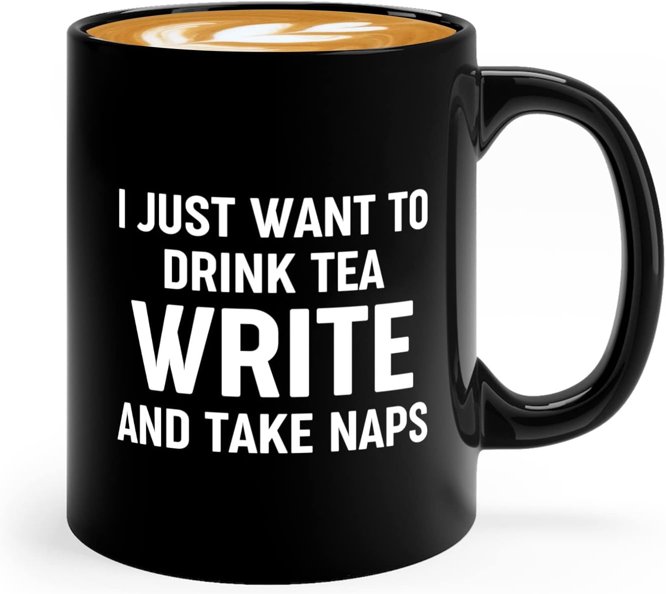 Journalist Coffee Mug 11oz Black -Tea Write Naps - Reading Lover Book Club Gift Author Appreciation Writer Journalism Novelist Scriptwriter