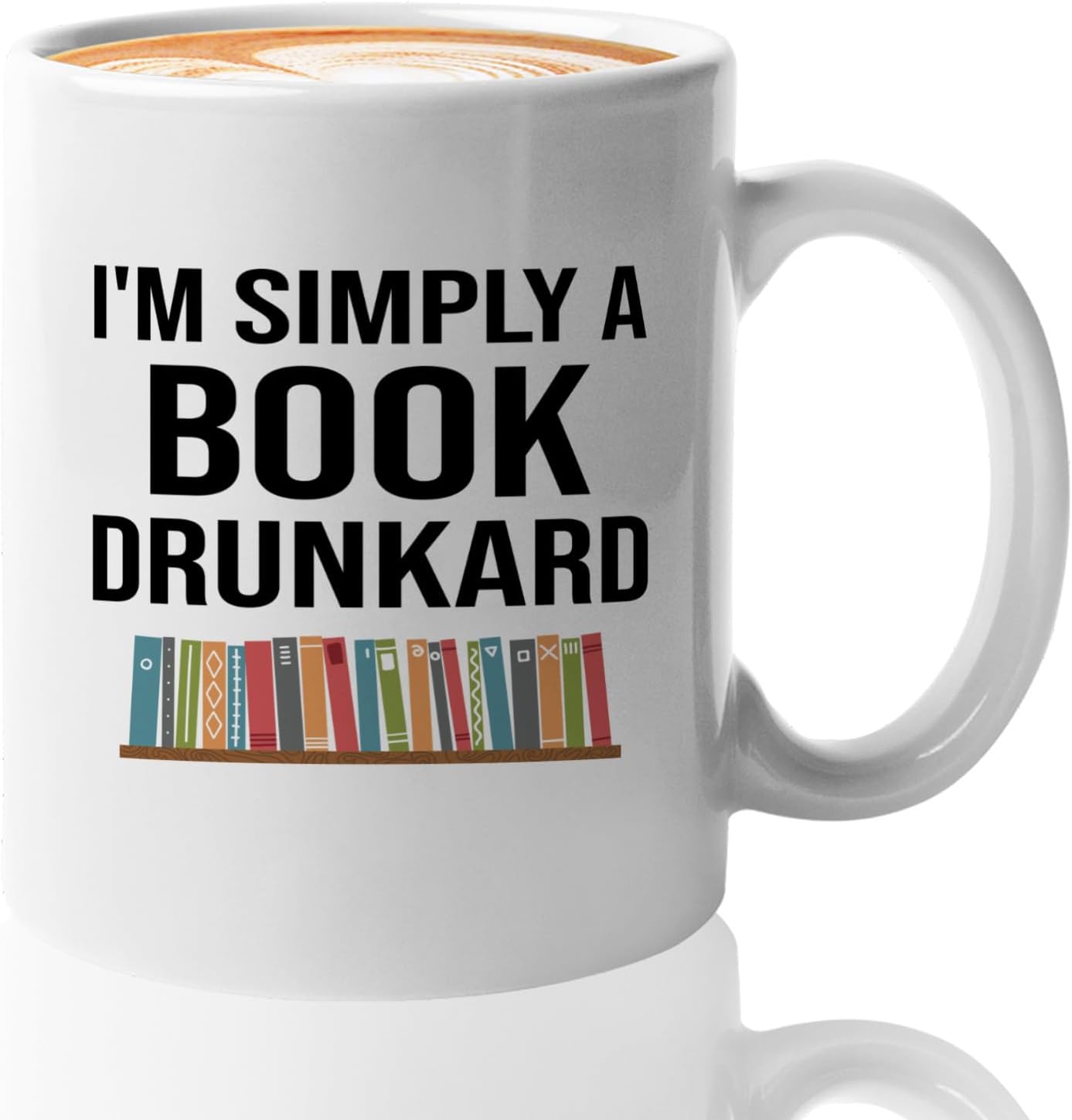 Book Lover Coffee Mug 11oz White -Book Drunkard - Gift For Poets Bookish People Bibliophile Librarian Book Club Reader