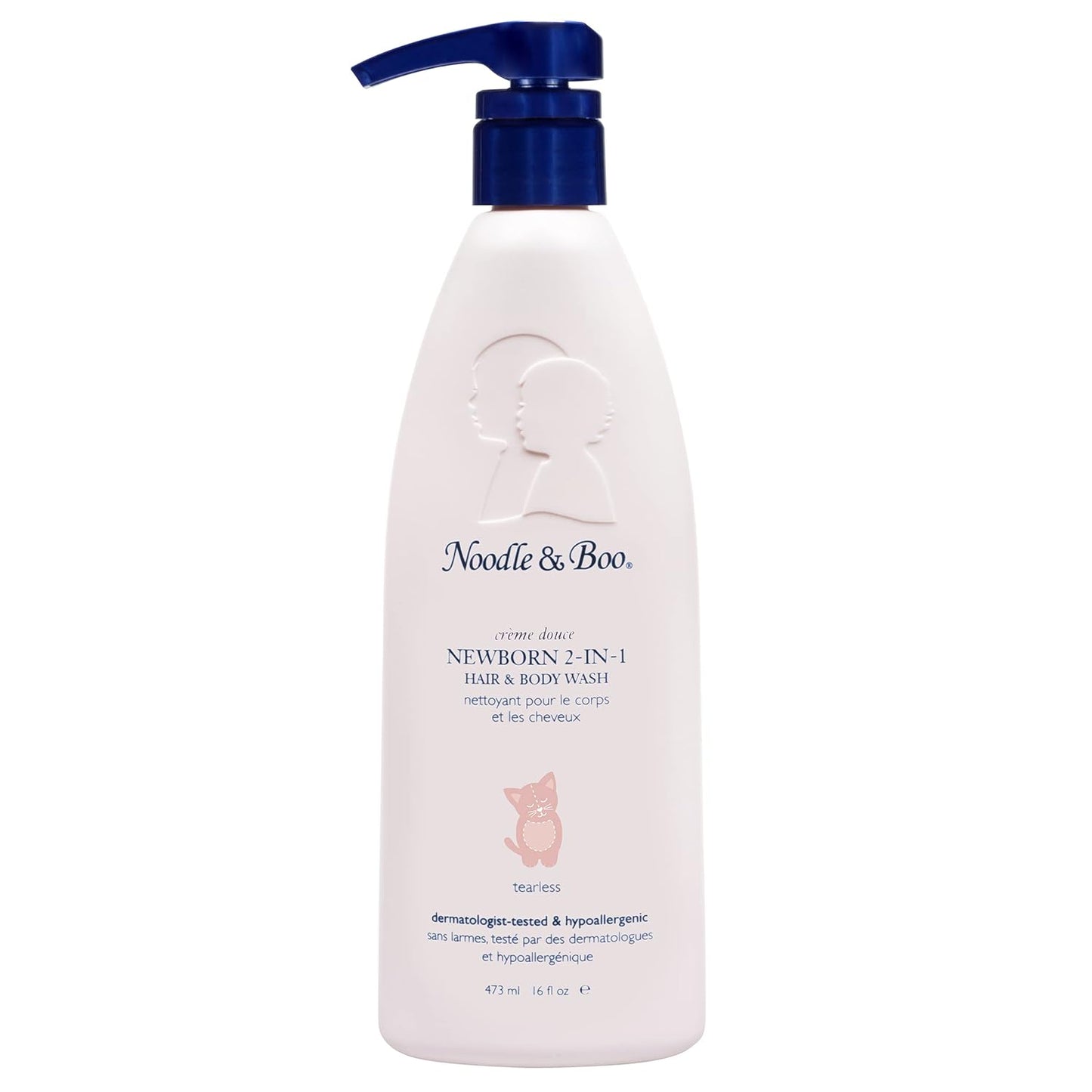 Noodle & Boo Newborn 2-in-1 Baby Shampoo and Body Wash, Tear-Free, Hypoallergenic, Baby Bath Essentials, Moisturizing, pH-Balanced, Vitamin-Enriched, Pediatrician-Tested