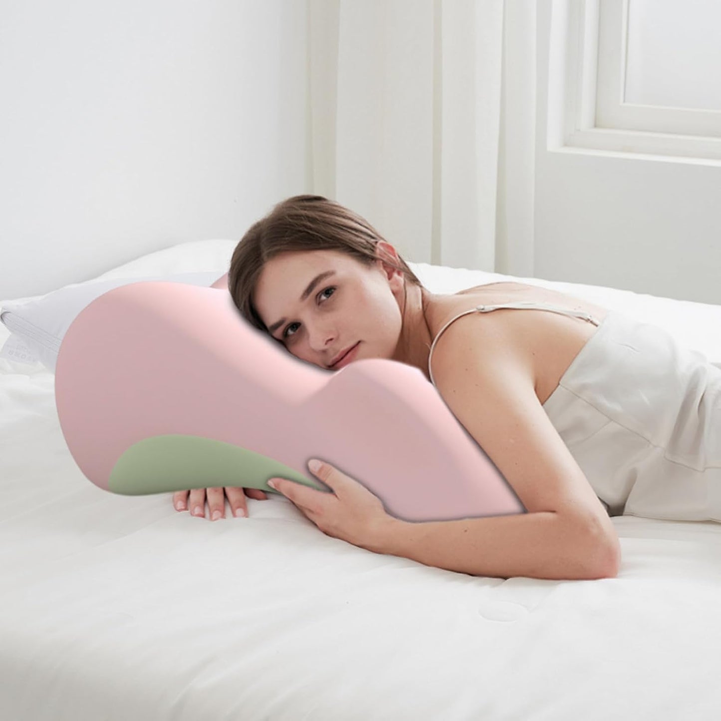 Couples Pillow | Soft Foam Ergonomic Back Rest | Lumbar Support Intimacy Butt Pillow,for Reading Sleeping Watching TV Sitting Lying Couch Bed Furniture Home Bedroom